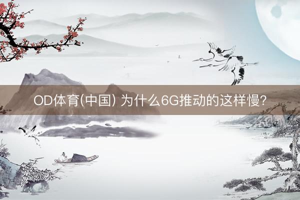 OD体育(中国) 为什么6G推动的这样慢？